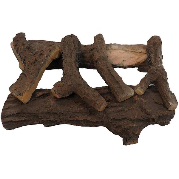 Escenario 18 in. Refactory Log Set, Palmetto Oak - 5 Piece ES1718449 - main